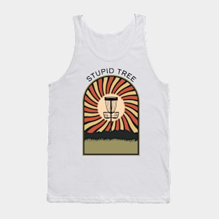 Stupid Tree | Disc Golf Vintage Retro Arch Mountains Tank Top